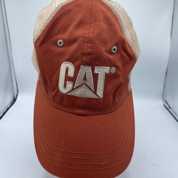 Vintage CAT Caterpillar  Trucker BallCap Hat - Picture 1 of 9
